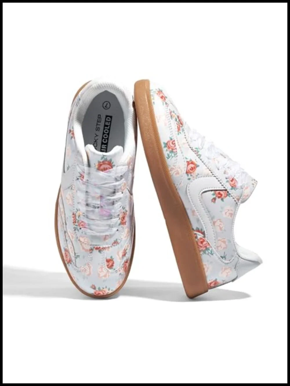 Retro Fashion Sneakers - PU Leather, Non-Slip TPR Outsole, Lace Up